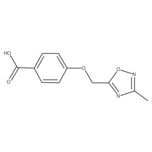 4-[(3-Methyl-1,2,4-oxadiazol-5-yl)methoxy]benzoic acid结构式