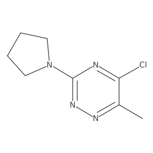 Cc1nnc(N2CCCC2)nc1Cl结构式