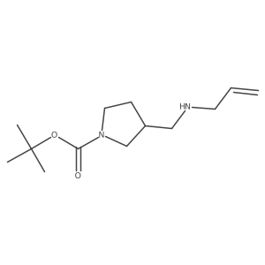 1,1-Dimethylethyl (3S)-3-[(2-propen-1-ylamino)methyl]-1-pyrrolidinecarboxylate Structure