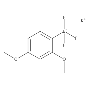 Potassium (2,4-dimethoxyphenyl)trifluoroborate结构式