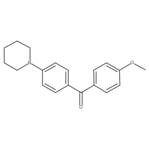(4-Methoxyphenyl)[4-(1-piperidinyl)phenyl]methanone Structure