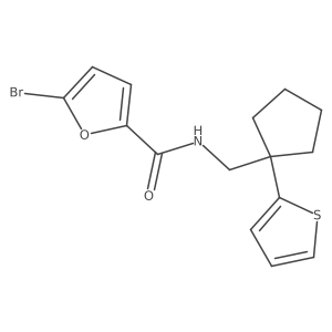 5-bromo-N-{[1-(thiophen-2-yl)cyclopentyl]methyl}furan-2-carboxamide Structure
