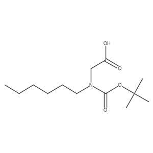 N-Boc-N-hexyl-glycine结构式