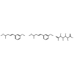 (2S)-(4E)-N-Methyl-5-(5-methoxy-3-pyridyl)-4-penten-2-amine hemi-galactarate结构式