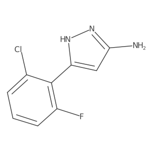 5-(2-chloro-6-fluorophenyl)-1H-pyrazol-3-amine Structure