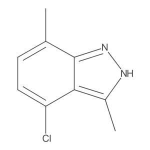4-Chloro-3,7-dimethyl-1H-indazole Structure