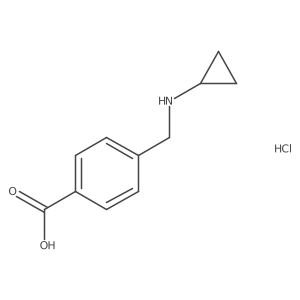 4-Cyclopropylaminomethyl-benzoic acid hydrochloride Structure