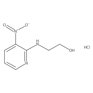 2-[(3-Nitropyridin-2-yl)amino]ethanol hydrochloride结构式