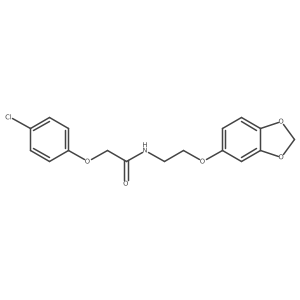 N-(2-(benzo[d][1,3]dioxol-5-yloxy)ethyl)-2-(4-chlorophenoxy)acetamide Structure