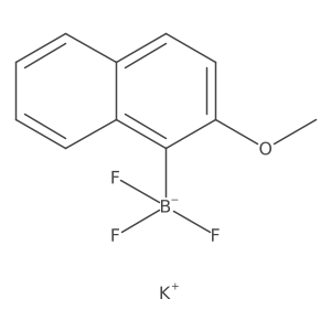 Potassium trifluoro(2-methoxynaphthalen-1-yl)boranuide Structure