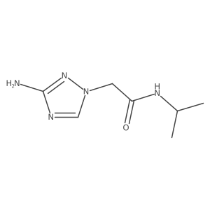 2-(3-amino-1H-1,2,4-triazol-1-yl)-N-(propan-2-yl)acetamide结构式