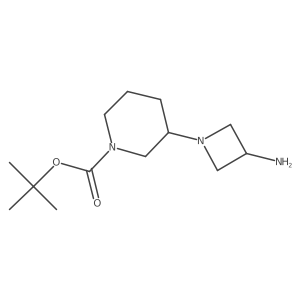 3-(3-amino-1-azetidinyl)-1-Piperidinecarboxylic acid 1,1-dimethylethyl ester Structure