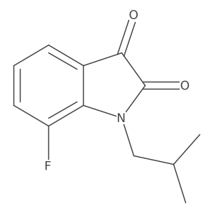 7-Fluoro-1-isobutylindoline-2,3-dione Structure