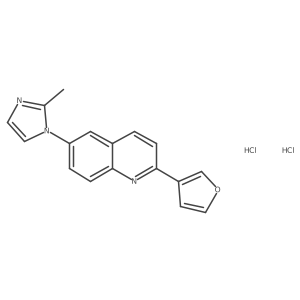 2-(Furan-3-yl)-6-(2-methylimidazol-1-yl)quinoline;dihydrochloride Structure