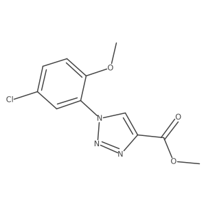 methyl 1-(5-chloro-2-methoxyphenyl)-1H-1,2,3-triazole-4-carboxylate Structure