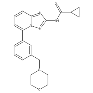 n-(5-(3-(Morpholinomethyl)phenyl)-[1,2,4]triazolo[1,5-a]pyridin-2-yl)cyclopropanecarboxamide Structure