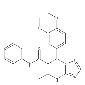 7-(4-ethoxy-3-methoxyphenyl)-5-methyl-N-phenyl-4,5,6,7-tetrahydro-[1,2,4]triazolo[1,5-a]pyrimidine-6-carboxamide Structure