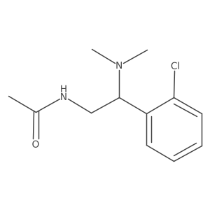 N-[2-(2-chlorophenyl)-2-(dimethylamino)ethyl]acetamide结构式