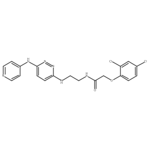 2-(2,4-dichlorophenoxy)-N-(2-((6-(pyridin-4-ylamino)pyridazin-3-yl)amino)ethyl)acetamide Structure