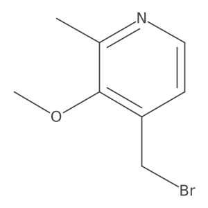 4-(Bromomethyl)-3-methoxy-2-methylpyridine结构式