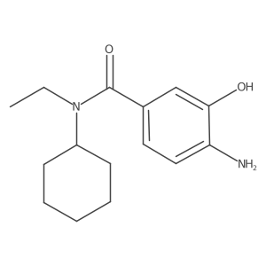 4-amino-N-cyclohexyl-N-ethyl-3-hydroxybenzamide结构式