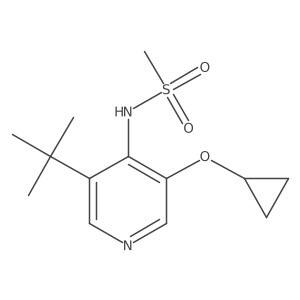 N-(3-Tert-butyl-5-cyclopropoxypyridin-4-YL)methanesulfonamide结构式