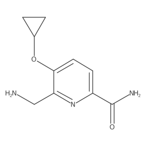 6-(Aminomethyl)-5-cyclopropoxypicolinamide结构式