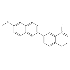 4-(6-methoxyquinolin-2-yl)-N-methyl-2-nitroaniline Structure