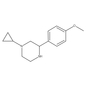 1-Cyclopropyl-3-(4-methoxyphenyl)piperazine Structure
