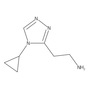 2-(4-cyclopropyl-4H-1,2,4-triazol-3-yl)ethan-1-amine Structure