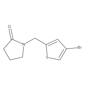 1-[(4-Bromo-2-thienyl)methyl]-2-pyrrolidinone Structure