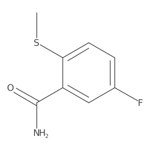 Benzamide, 5-fluoro-2-(methylthio)- Structure