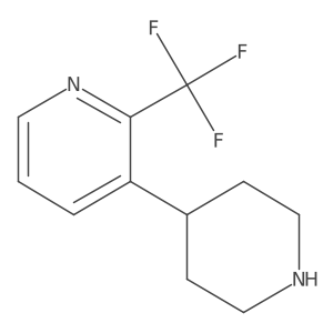 3-(Piperidin-4-yl)-2-(trifluoromethyl)pyridine Structure