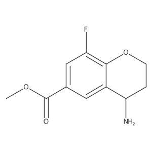 Methyl (s)-4-amino-8-fluorochromane-6-carboxylate hydrochloride结构式