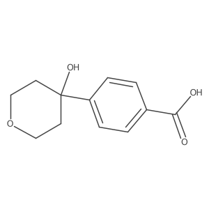 4-(Tetrahydro-4-hydroxy-2H-pyran-4-yl)benzoic acid Structure