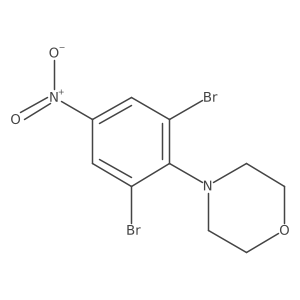 4-(2,6-Dibromo-4-nitrophenyl)morpholine结构式