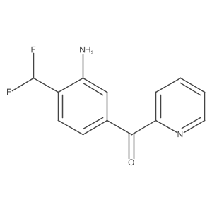 2-(3-Amino-4-(difluoromethyl)benzoyl)pyridine Structure