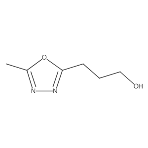3-(5-Methyl-1,3,4-oxadiazol-2-yl)propan-1-ol结构式