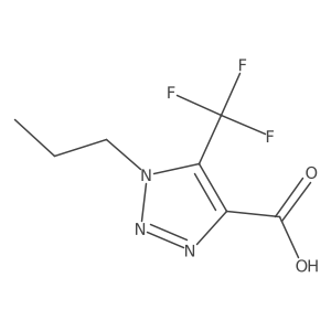 1-Propyl-5-(trifluoromethyl)triazole-4-carboxylic acid Structure
