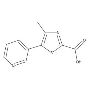 4-Methyl-5-(pyridin-3-YL)-1,3-thiazole-2-carboxylic acid Structure