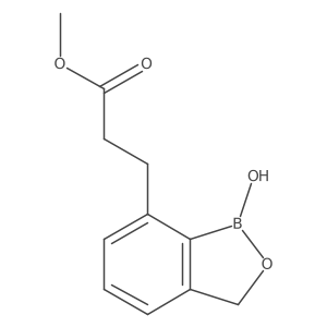 Methyl 3-(1-hydroxy-1,3-dihydrobenzo[c][1,2]oxaborol-7-yl)propanoate结构式