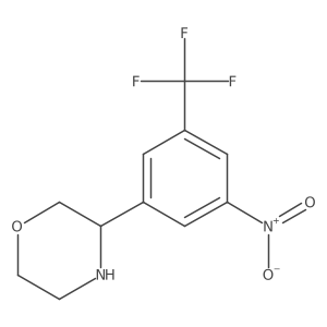 3-[3-Nitro-5-(trifluoromethyl)phenyl]morpholine结构式