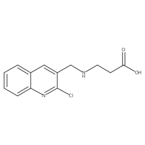 3-(((2-Chloroquinolin-3-yl)methyl)amino)propanoic acid Structure