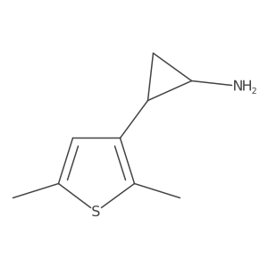 2-(2,5-Dimethylthiophen-3-yl)cyclopropan-1-amine Structure