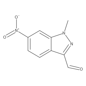 1-Methyl-6-nitro-1H-indazole-3-carbaldehyde Structure