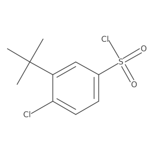 3-tert-Butyl-4-chloro-benzenesulfonyl chloride Structure