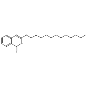 2-(Dodecylsulfanyl)-3,4-dihydroquinazolin-4-one结构式