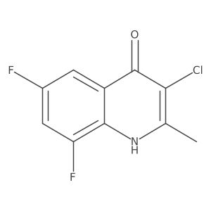 3-Chloro-6,8-difluoro-4-hydroxy-2-methylquinoline结构式