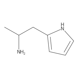 (2S)-1-(1H-pyrrol-2-yl)propan-2-amine结构式