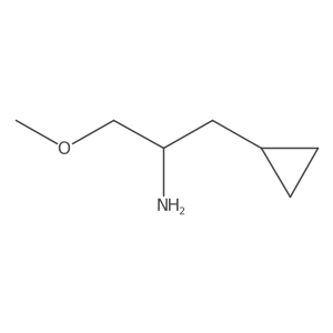 1-Cyclopropyl-3-methoxypropan-2-amine结构式